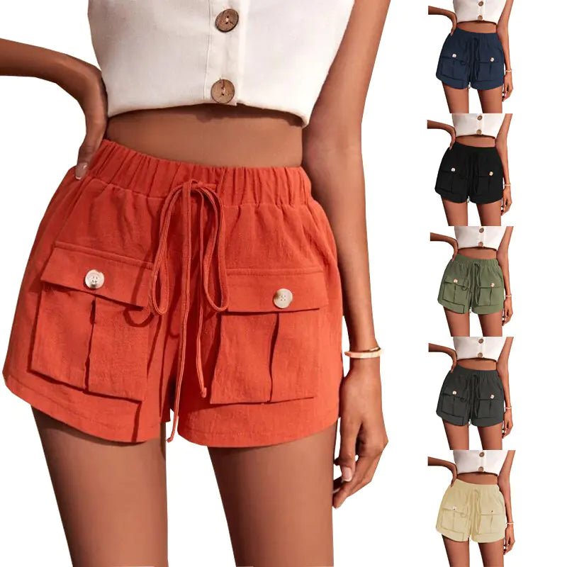 Women's Summer Loose Cargo Shorts with Pockets - Canadian902Shop