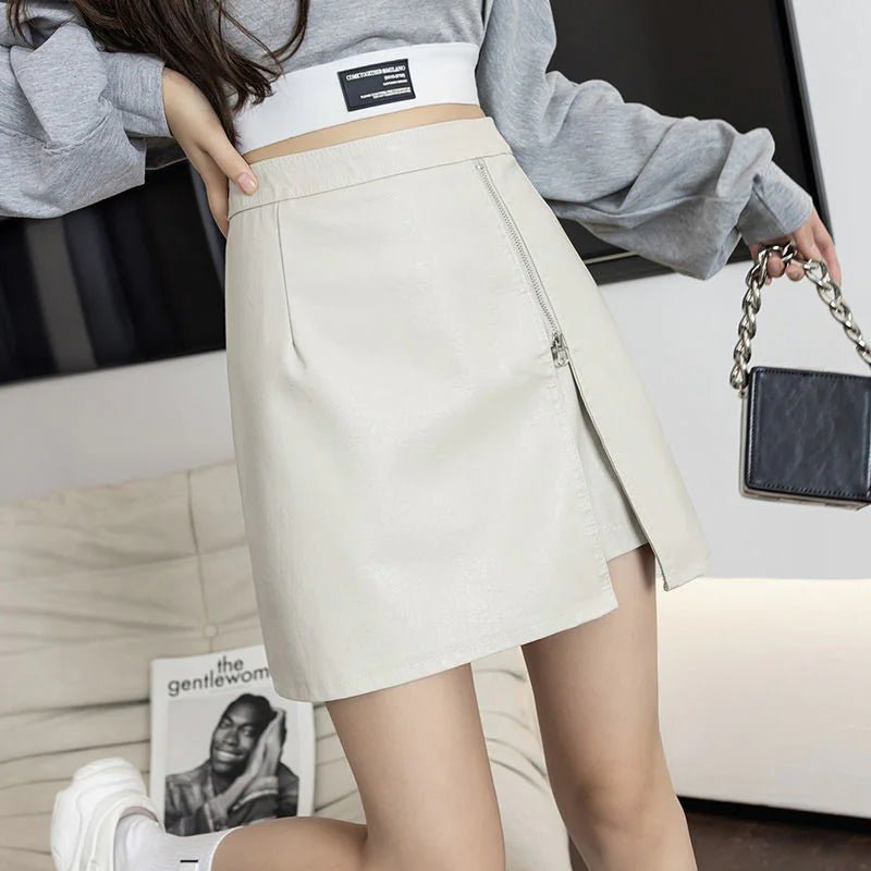 Women's Leather Mini Skirt - Canadian902Shop