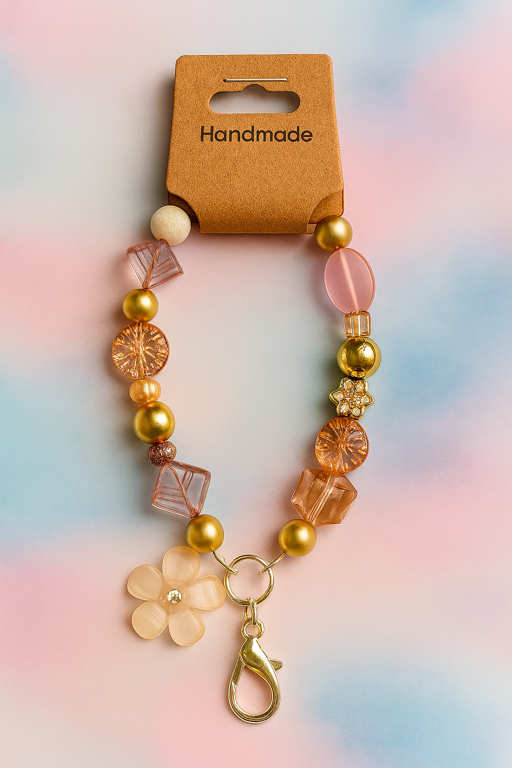 Pretty Rose Gold Phone Charm/Strap