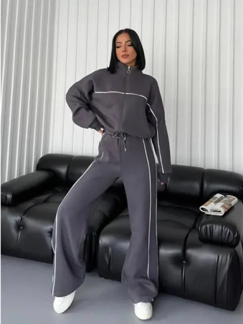 Long Sleeve Cardigan & Trousers Set