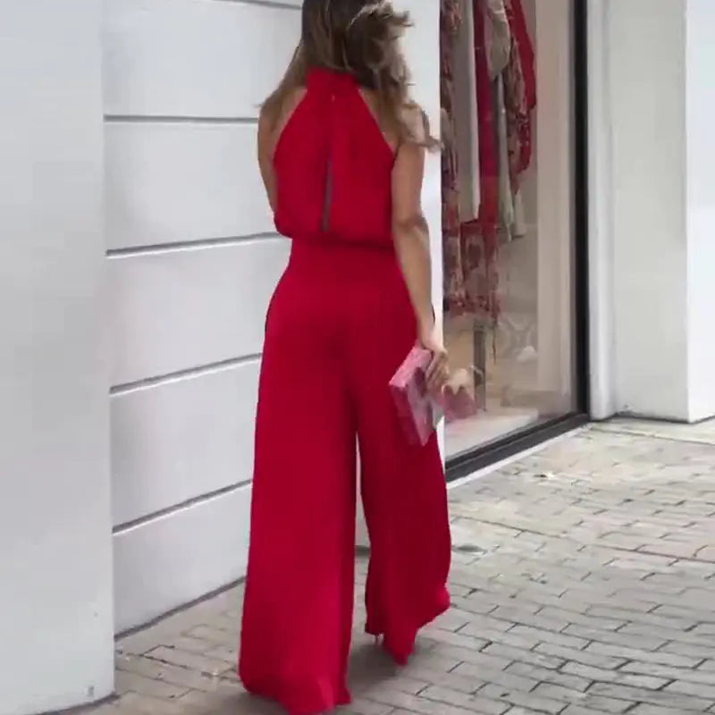 Summer New Solid Color Top and Pants Set