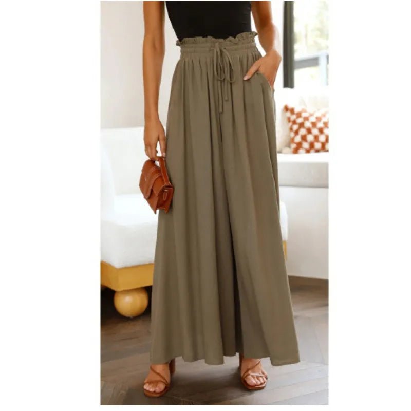 Women's Wide - Leg High - Waist Dress Pants - Canadian902Shop
