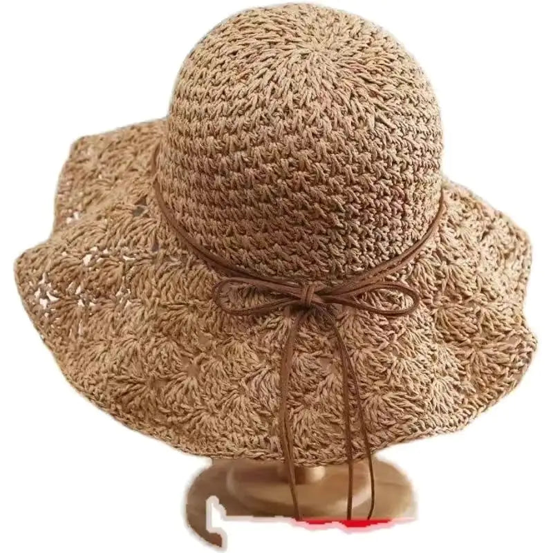 Handmade Crochet Straw Hat