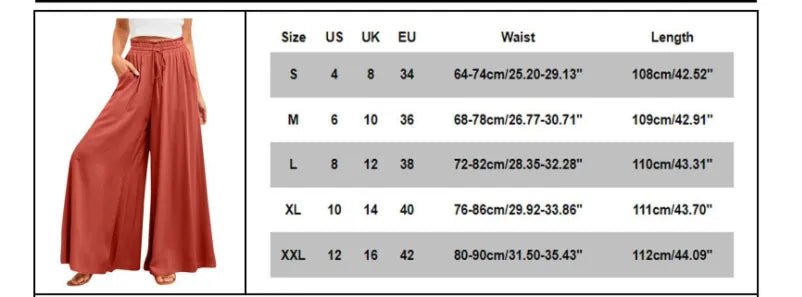 Women's Wide - Leg High - Waist Dress Pants - Canadian902Shop