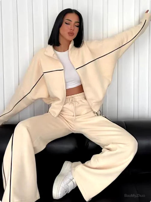Long Sleeve Cardigan & Trousers Set