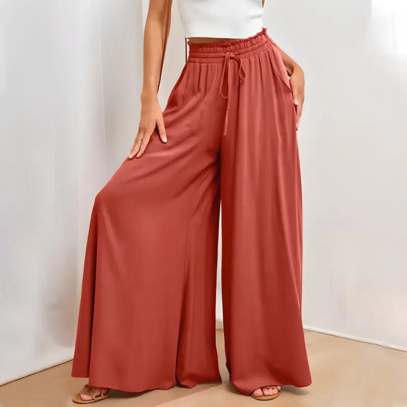 Women's Wide - Leg High - Waist Dress Pants - Canadian902Shop
