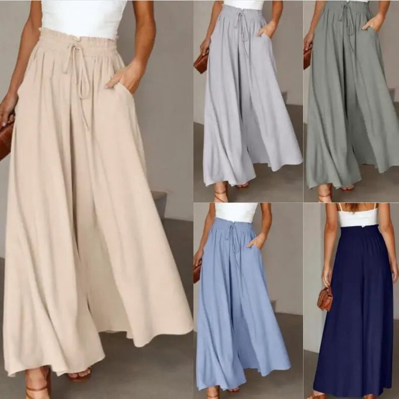 Women's Wide - Leg High - Waist Dress Pants - Canadian902Shop