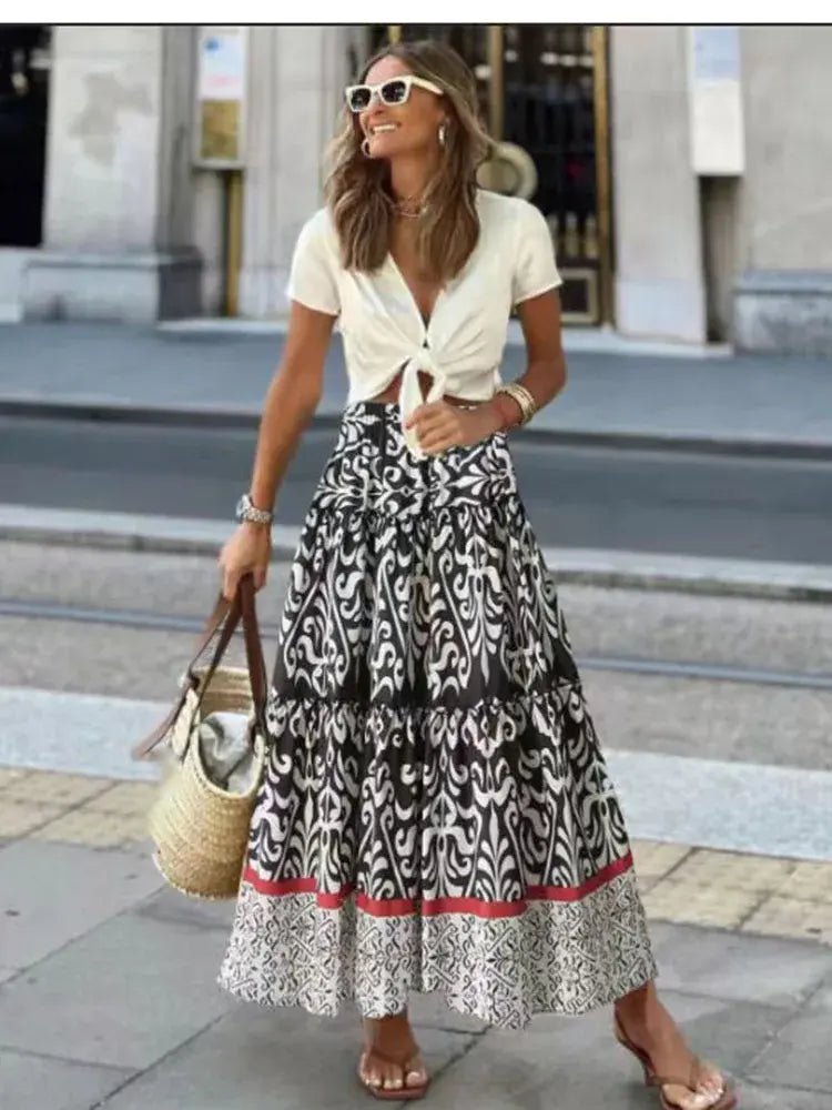 Casual All Match Boho Skirt - Canadian902Shop