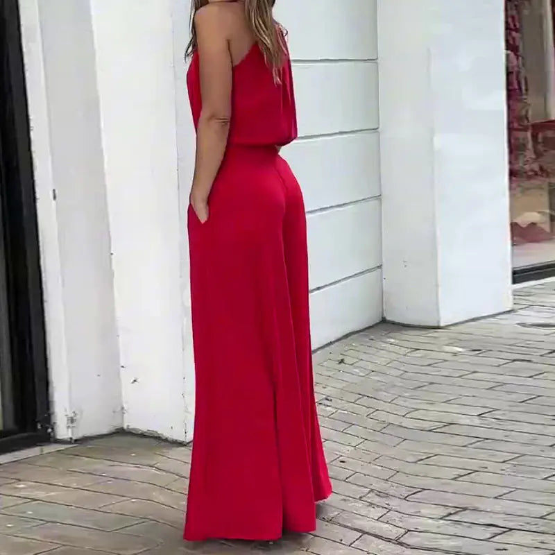 Summer New Solid Color Top and Pants Set