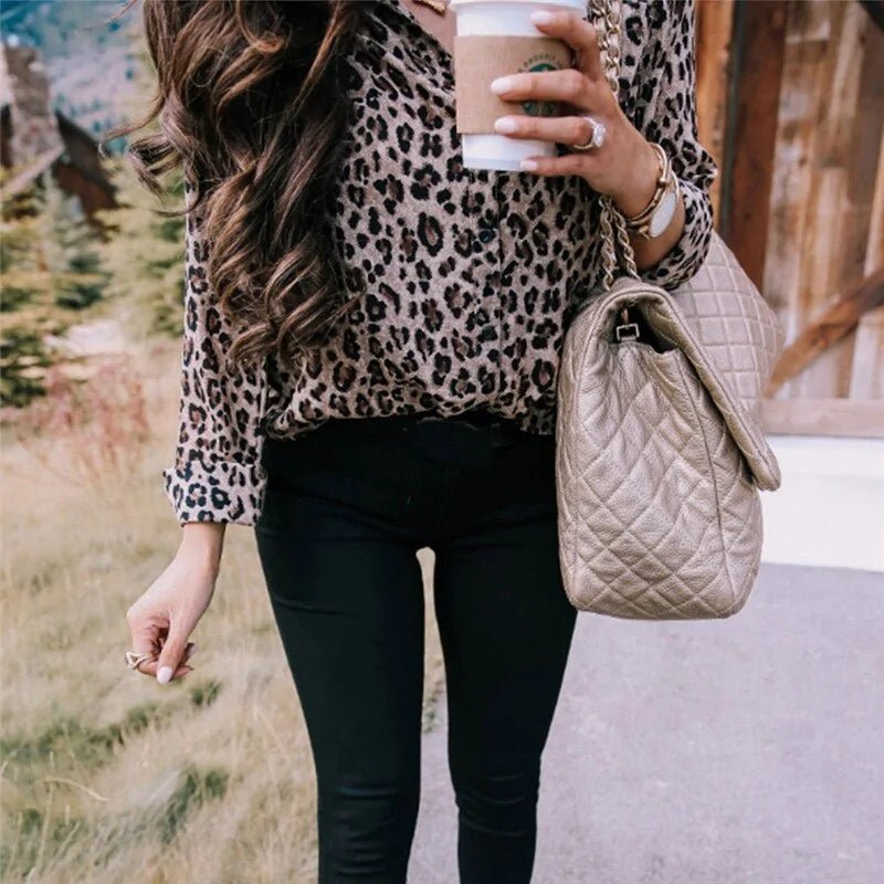 Leopard Print Blouse - Canadian902Shop