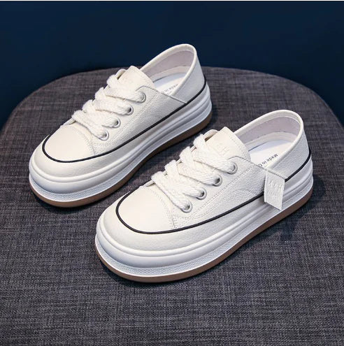 Platform Sneakers - Trendy Slip-On Style