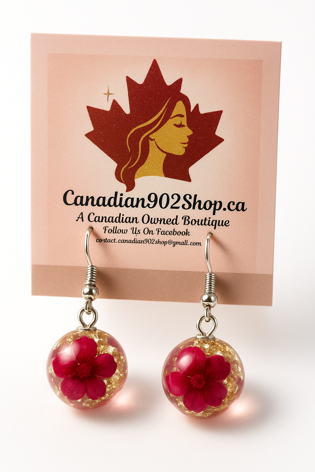 Dazzling Real Flower Earrings