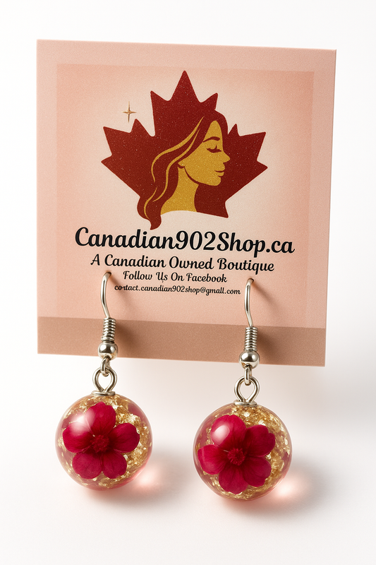 Dazzling Real Flower Earrings