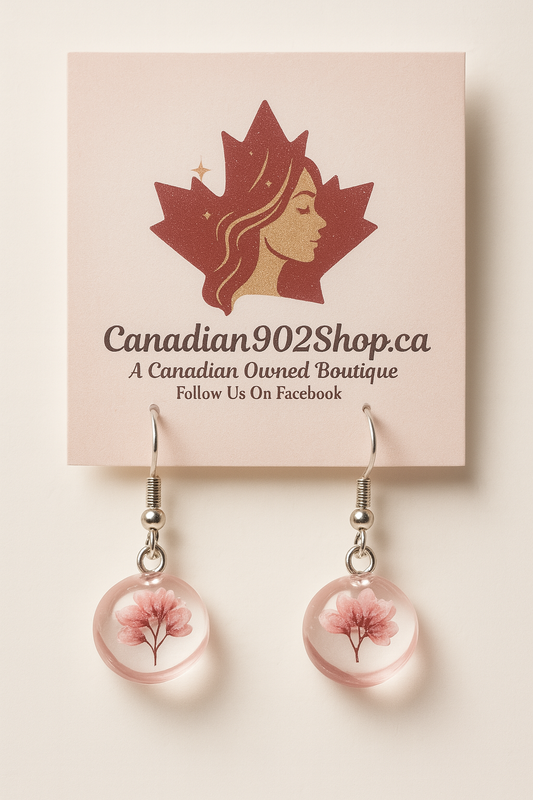 Gorgeous Real Pressed Flower Earrings