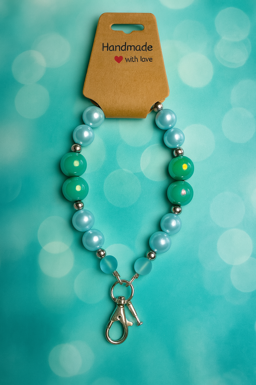Green & Blue Phone Charm