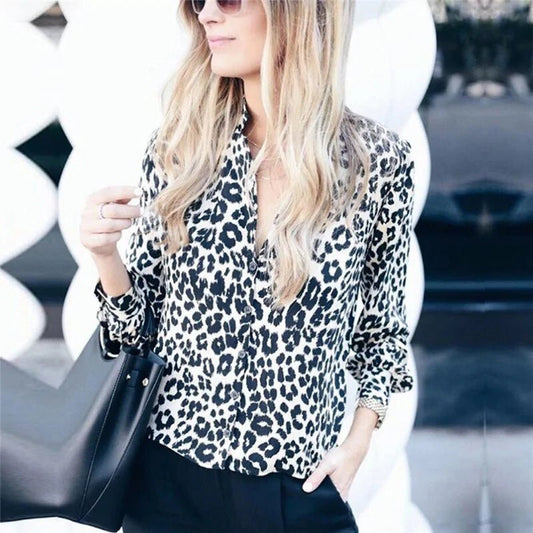 Leopard Print Blouse - Canadian902Shop