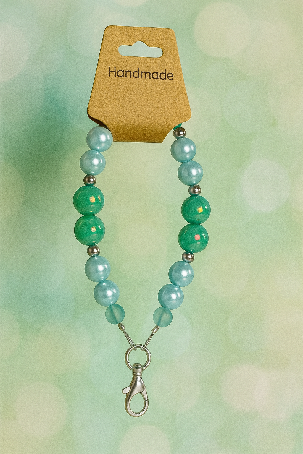 Green and Blue Phone Charm