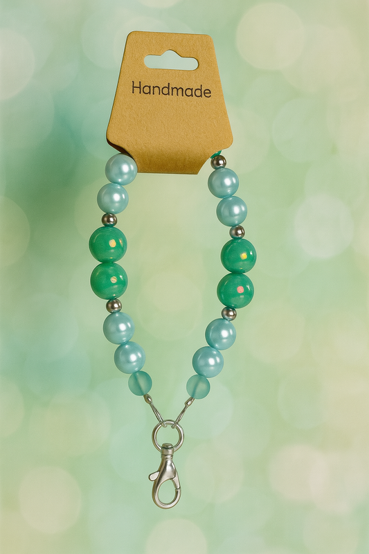 Green and Blue Phone Charm