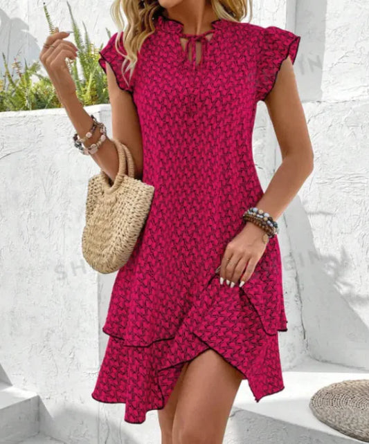 Elegant Bohemian Print Dress for Stylish Summer Vibes