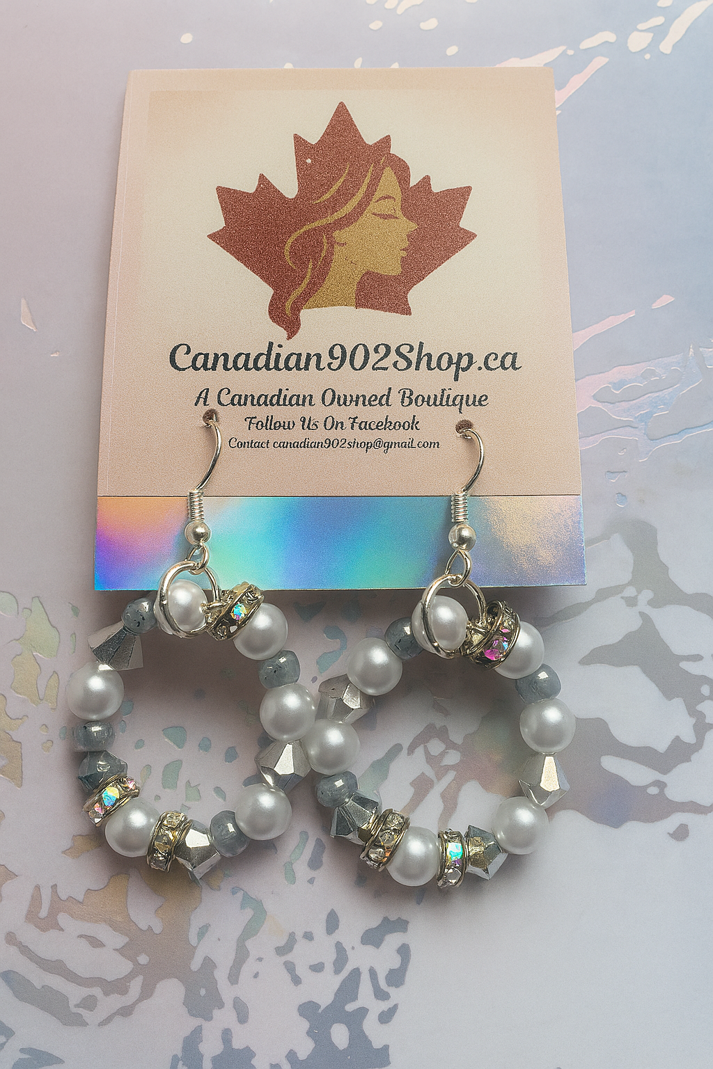 Shimmery Frosted Earrings