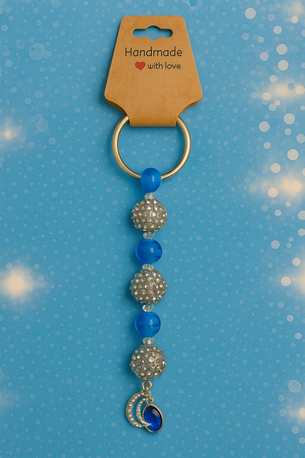 Gorgeous Blue Shimmery KeyChain