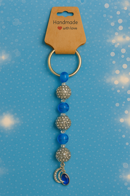 Gorgeous Blue Shimmery KeyChain