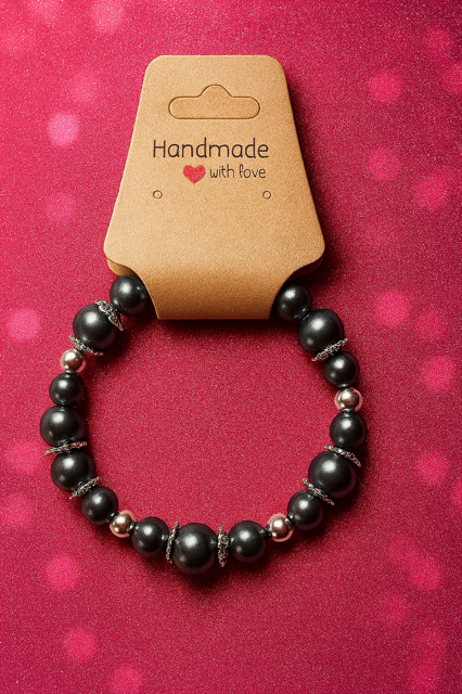 Dark Grey & Silver Bracelet